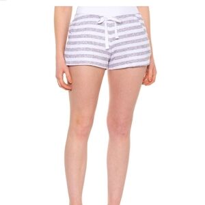 Born Hacci Super Soft Knit 4 Way Stretch Striped Shorts LG